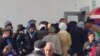 Azerbaijan -- pensioners line up to withdraw their pensions through ATM in Astara - 27Dec2016