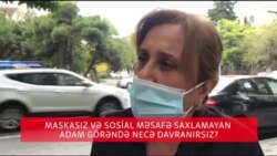 Maska taxmayan, məsafə saxlamayan adam görəndə necə davranırsız?